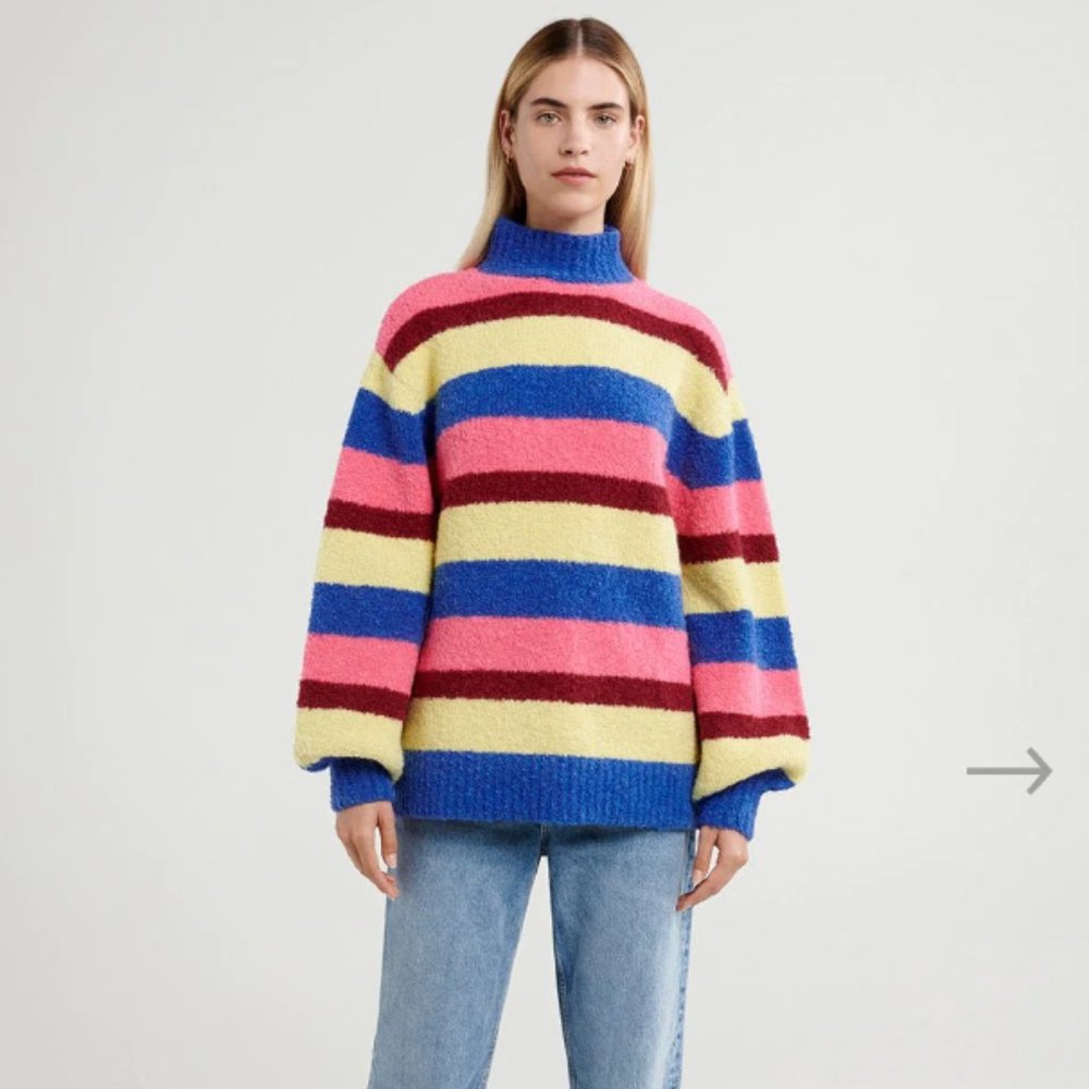 Sybil Jumper in Vivid Stripe from Boutique Australian Brand (STEELE)